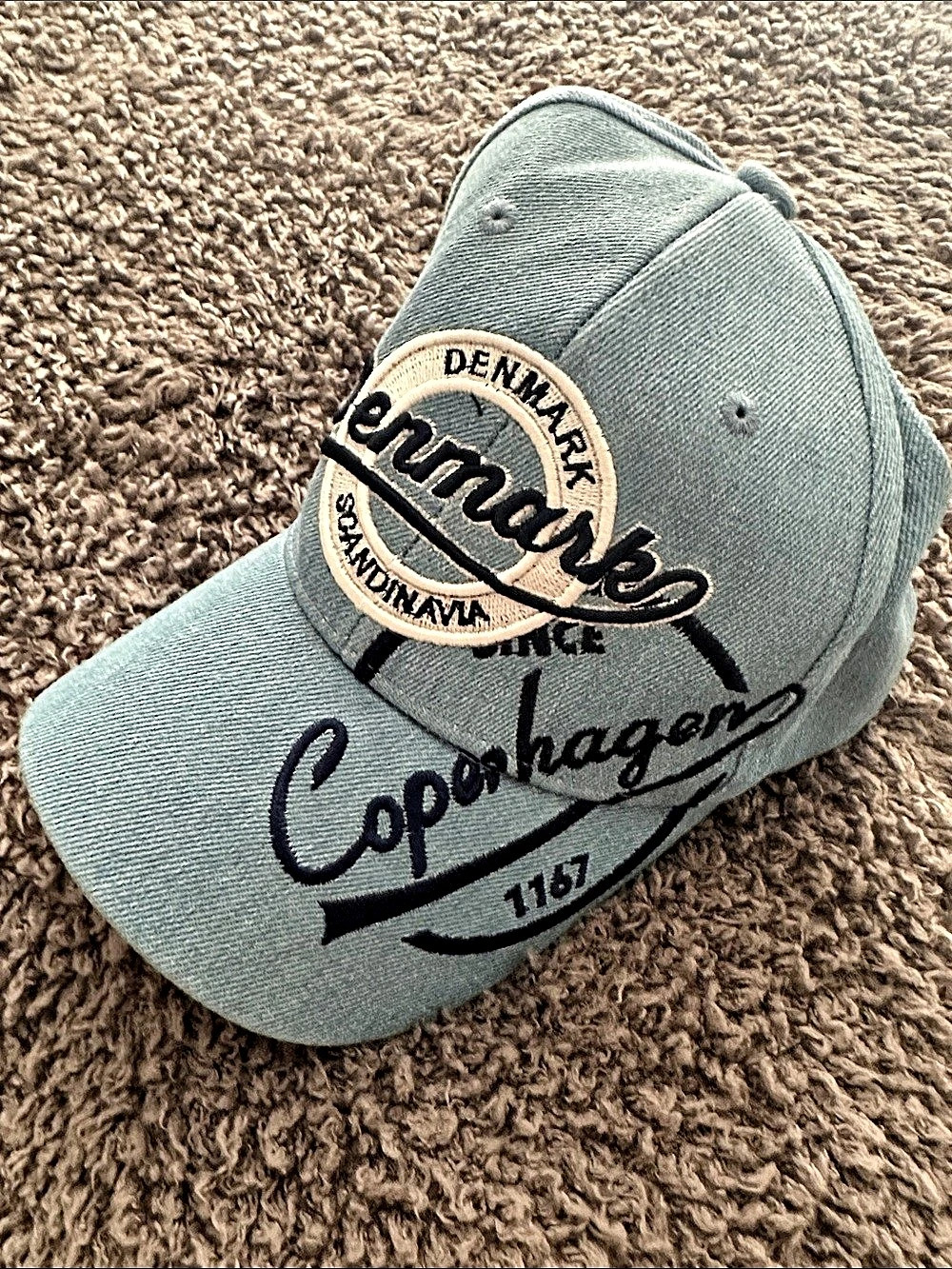 Denimans Copenhagen Baseball Cap in Blue Like New